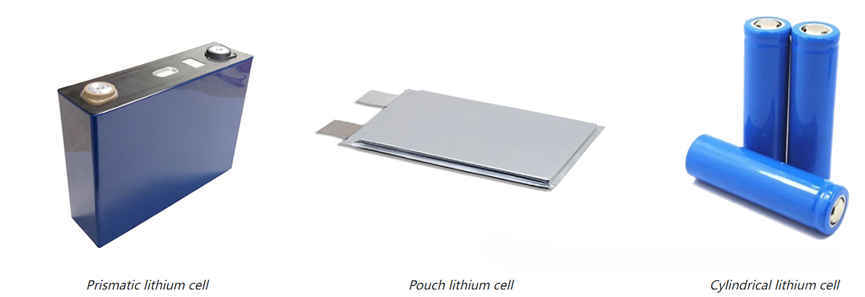 Cylindrical, Prismatic, and Pouch Lithium Batteries