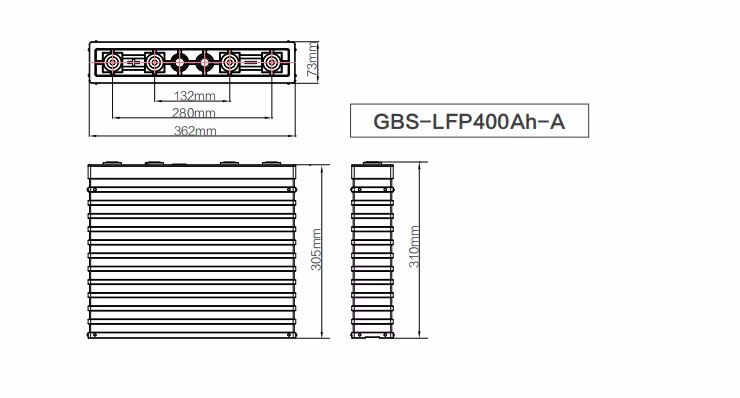 GBS-LFP400Ah-A Dimension