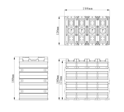 12V 40ah lifepo4 battery Pack Dimension